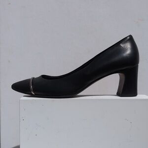 Attilio Giusti Leombruni Black Heels Made In Italy Size39